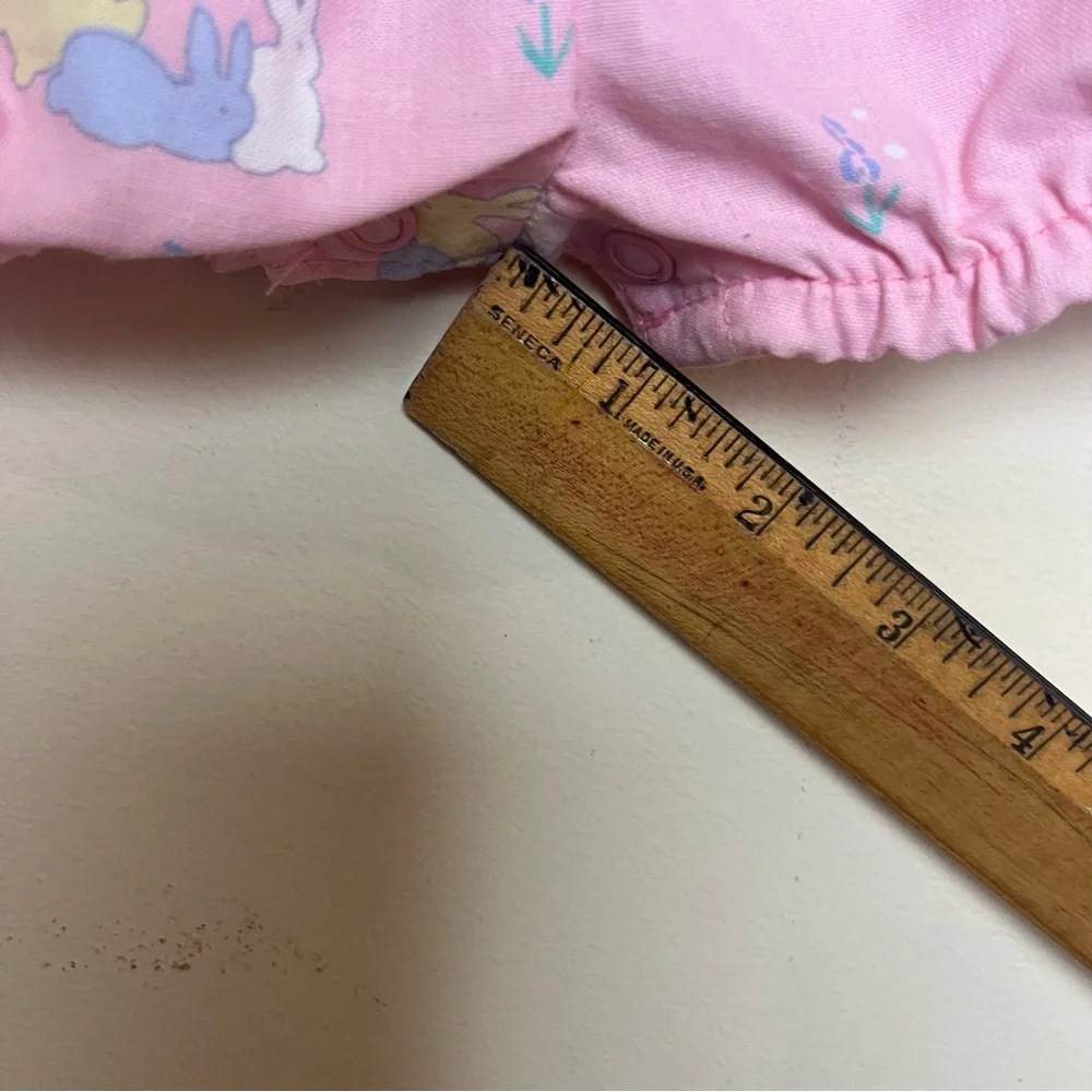 OshKosh Bubble‎ Romper VINTAGE Bunnies Rabbits Print USA Union Label 6-9M RARE!